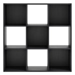 Langdrew Black Wood 9-Cube Organizer