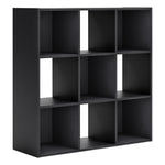 Langdrew Black Wood 9-Cube Organizer