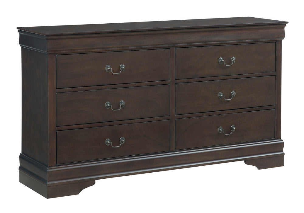 Leewarden Dark Brown 6-Drawer Dresser