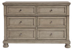 Lettner Light Gray Youth 6-Drawer Dresser