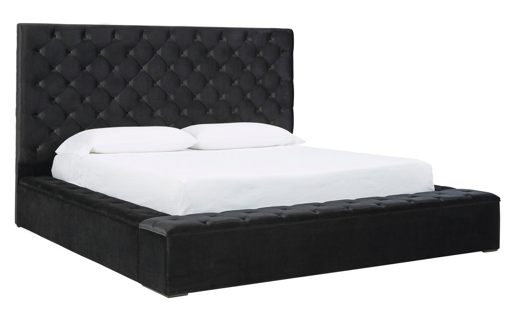 Lindenfield Black King Bed (Oversized)