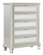 Lindenfield Silver Wood 5-Drawer Chest