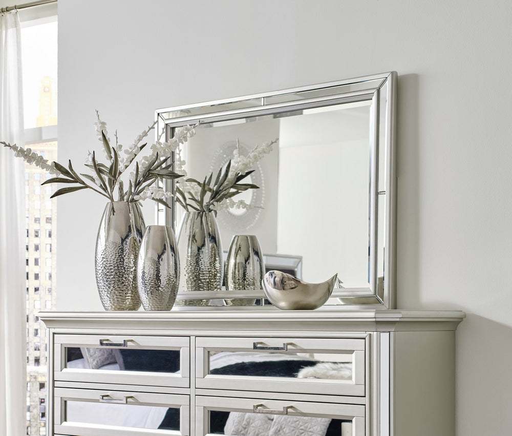 Lindenfield Silver Wood Dresser Mirror