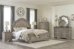 Lodenbay Antique Gray King Bed (Oversized)