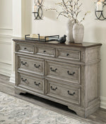 Lodenbay Two-Tone Wood 7-Drawer Dresser