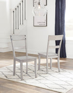 Loratti 2 Gray Wood Side Chairs