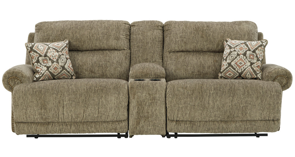 Lubec 3-Pc Taupe Power Recliner Loveseat