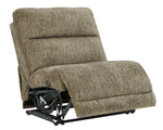 Lubec 6-Pc Taupe Manual Recliner Sectional