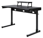 Lynxtyn Black Wood/Metal Home Office Desk