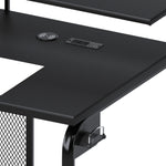 Lynxtyn Black Wood/Metal 48" Home Office Desk