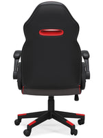 Lynxtyn Red/Black Swivel Home Office Chair