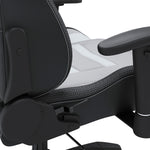 Lynxtyn White/Gray Swivel Home Office Chair