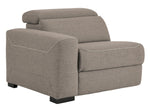 Mabton 5-Pc Gray Power Recliner Sectional