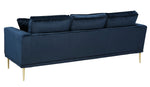 Macleary Navy Velvet Sofa