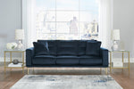 Macleary Navy Velvet Sofa