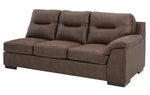 Maderla 2-Pc Walnut LAF Sectional Sofa