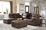 Maderla 2-Pc Walnut LAF Sectional Sofa