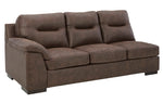 Maderla 2-Pc Walnut RAF Sectional Sofa