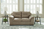 Maderla Pebble Faux Leather Loveseat