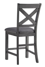 Myshanna 2 Gray Counter Height Chairs