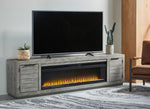 Naydell XL TV Stand with Fireplace (Oversized)