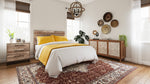 Neilsville Whitewash Queen Platform Bed with Headboard