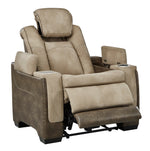 Next-Gen DuraPella Modern Sand Faux Leather Power Recliner