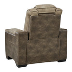 Next-Gen DuraPella Modern Sand Faux Leather Power Recliner