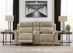 Next-Gen DuraPella Sand Faux Leather Power Recliner Loveseat