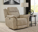 Next-Gen DuraPella Sand Faux Leather Power Recliner