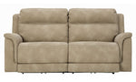 Next-Gen DuraPella Sand Faux Leather 2-Seat Power Recliner Sofa