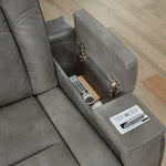 Next-Gen DuraPella Modern Slate Faux Leather Power Recliner