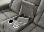 Next-Gen DuraPella Modern Slate Faux Leather Power Recliner Loveseat