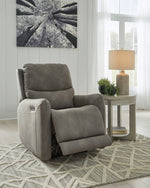 Next-Gen DuraPella Slate Faux Leather Zero Wall Power Recliner