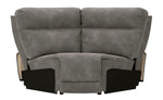 Next-Gen DuraPella Slate Faux Leather Power Recliner Sectional Sofa