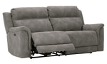 Next-Gen DuraPella Slate Faux Leather 2-Seat Power Recliner Sofa