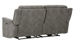 Next-Gen DuraPella Slate Faux Leather 2-Seat Power Recliner Sofa