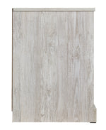 Paxberry Replicated Whitewash Wood 1-Drawer Nightstand