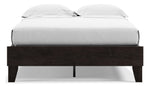 Piperton Black Wood Full Platform Bed