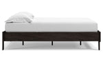 Piperton Black Wood Full Platform Bed