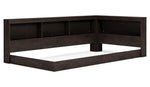 Piperton Black Wood Twin Bookcase Bed