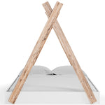 Piperton Natural/White Wood Full Tent Bed