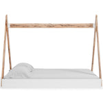 Piperton Natural/White Wood Full Tent Bed