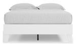 Piperton White Wood Full Platform Bed