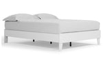 Piperton White Wood Queen Platform Bed