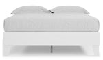 Piperton White Wood Queen Platform Bed