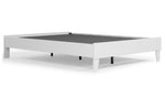 Piperton White Wood Queen Platform Bed