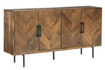 Prattville Brown Wood Accent Cabinet