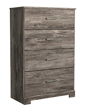 Ralinksi Gray Wood 4-Drawer Chest