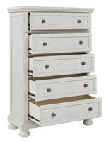 Robbinsdale Antique White 5-Drawer Chest